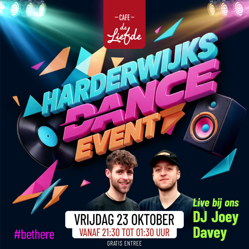 Harderwijks Dance Event op 23 oktober bij Café de Liefde