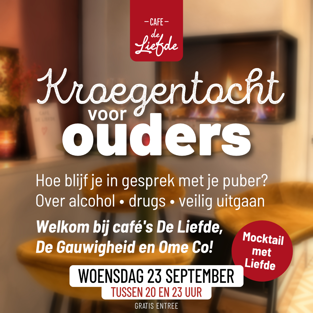 Kroegentocht voor ouders in Café de Liefde